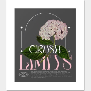 Crush Limits No Limits Wildflower Wild Flowers Floral Posters and Art